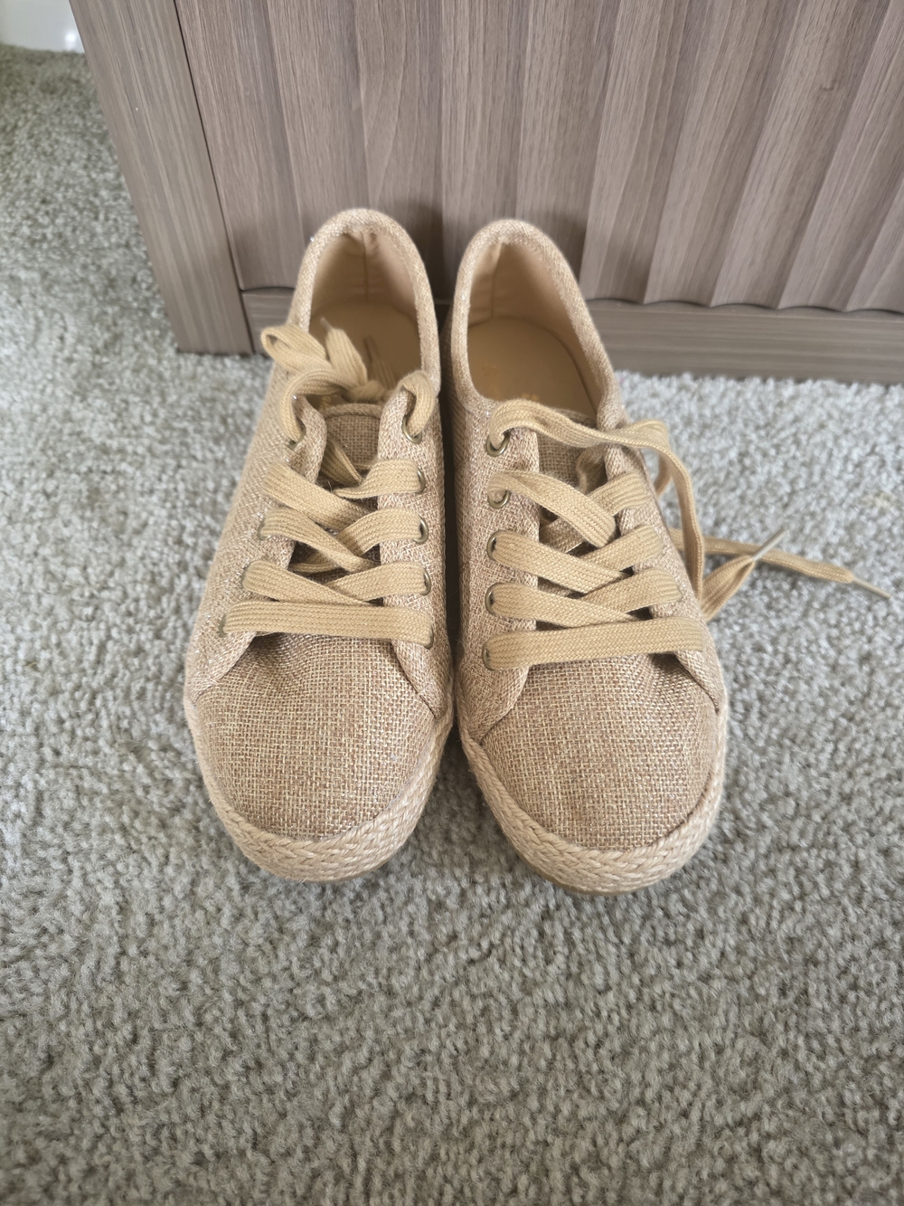 Tommy Bahama Natural Woven Platform Sneakers
